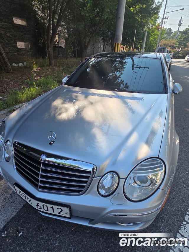 MERCEDES-BENZ E-CLASS W211 2008 — 130 000 км, серебристый, Корея — под ключ — фото 3