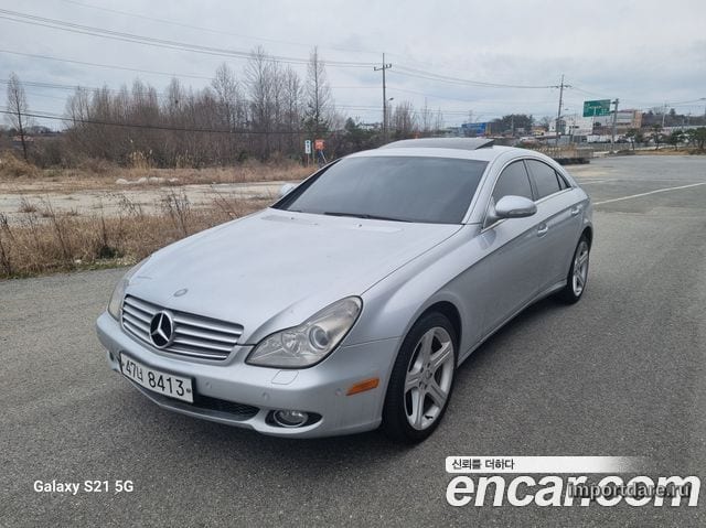 MERCEDES-BENZ CLS-CLASS W219 2005 — 140 000 км, серебристый, Корея — под ключ — фото 11