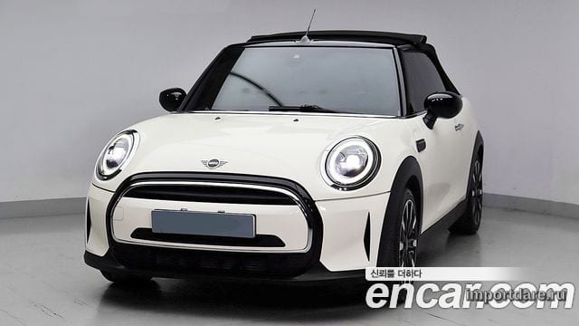 MINI COOPER CONVERTIBLE 2022 — 81 662 км, белый-перламутр, Корея — под ключ — фото 2