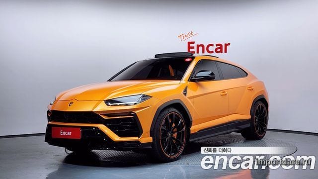 LAMBORGHINI URUS 2022 — 16 655 км, оранжевый, Корея — под ключ — фото 1