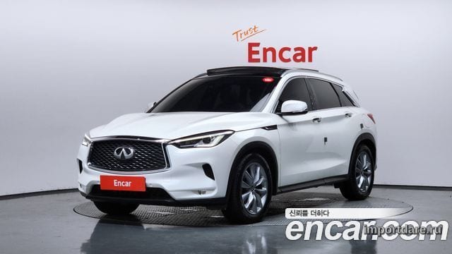 INFINITI QX50 2019 — 38 387 км, белый-перламутр, Корея — под ключ — фото 1