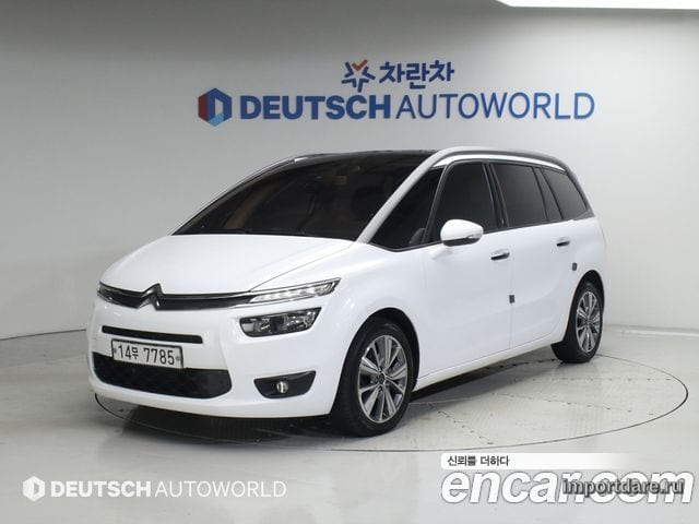 CITROEN GRAND C4 PICASSO 2015 — 163 000 км, белый, Корея — под ключ — фото 1