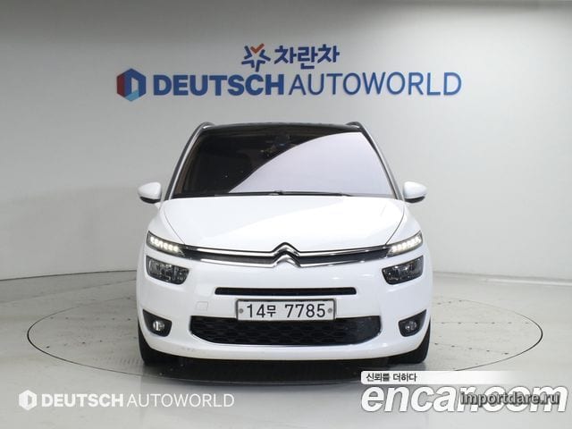 CITROEN GRAND C4 PICASSO 2015 — 163 000 км, белый, Корея — под ключ — фото 3
