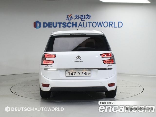 CITROEN GRAND C4 PICASSO 2015 — 163 000 км, белый, Корея — под ключ — фото 4