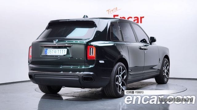ROLLS-ROYCE CULLINAN 2021 — 51 739 км, тёмно-зелёный, Корея — под ключ — фото 2