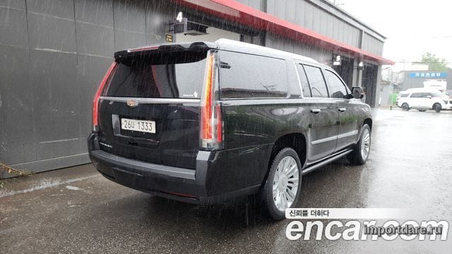 CADILLAC ESCALADE 2018 — 148 379 км, чёрный, Корея — под ключ — фото 2