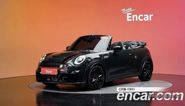 MINI COOPER S CONVERTIBLE 2024 — 23 832 км, тёмно-зелёный, Корея — под ключ — фото 2