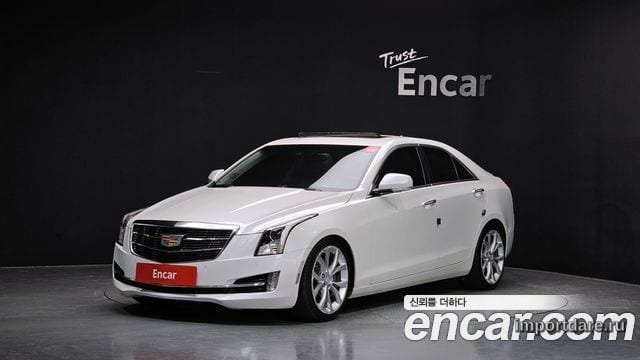 CADILLAC ATS 2017 — 90 585 км, белый, Корея — под ключ — фото 1