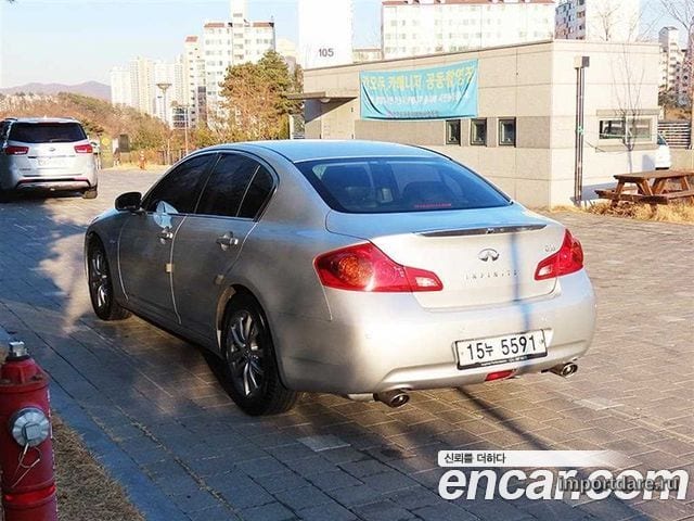 INFINITI G35 2008 — 200 721 км, серебристый, Корея — под ключ — фото 4