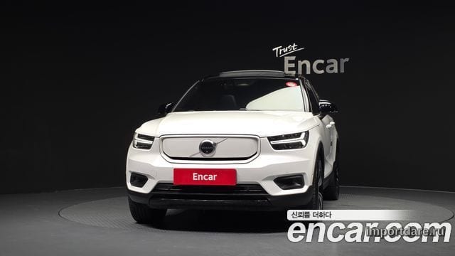 VOLVO XC40 RECHARGE 2022 — 34 337 км, белый, Корея — под ключ — фото 3