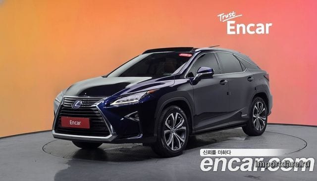 LEXUS RX450H 2019 — 128 547 км, синий, Корея — под ключ — фото 2