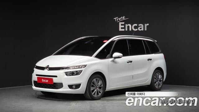 CITROEN GRAND C4 PICASSO 2015 — 84 490 км, белый, Корея — под ключ — фото 1