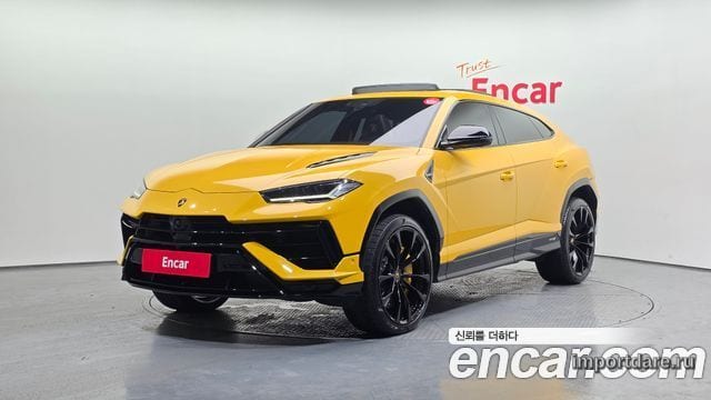 LAMBORGHINI URUS 2024 — 12 488 км, жёлтый, Корея — под ключ — фото 1
