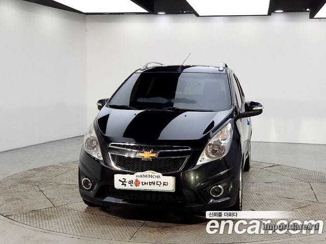 CHEVROLET SPARK 2012 — 142 000 км, чёрный, Корея — под ключ — фото 2