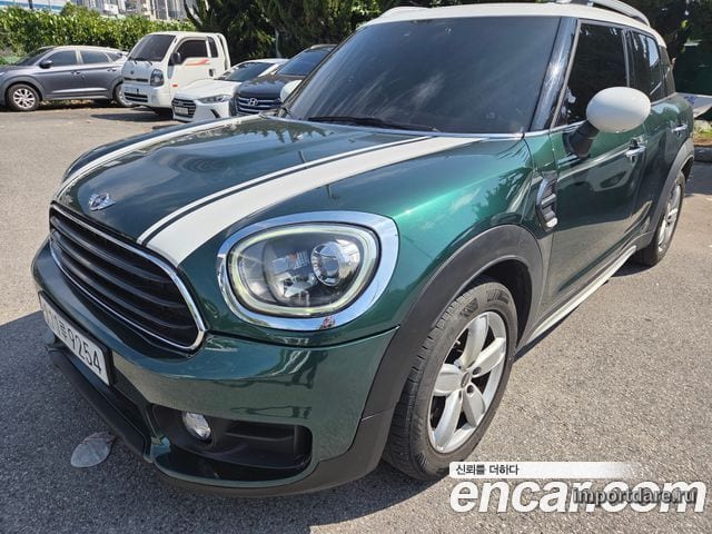 MINI COOPER D COUNTRYMAN 2018 — 100 000 км, тёмно-зелёный, Корея — под ключ — фото 1