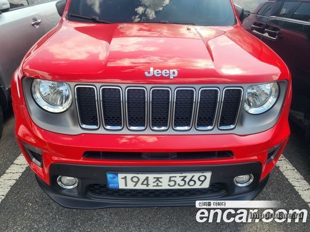 JEEP RENEGADE 2021 — 47 732 км, красный, Корея — под ключ — фото 1