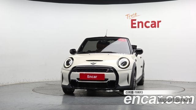 MINI COOPER S CONVERTIBLE 2022 — 57 264 км, белый-перламутр, Корея — под ключ — фото 3