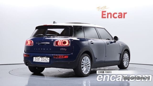 MINI COOPER D CLUBMAN 2017 — 63 141 км, синий, Корея — под ключ — фото 2