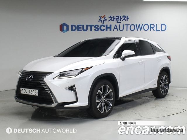 LEXUS RX450H 2017 — 77 557 км, белый, Корея — под ключ — фото 1