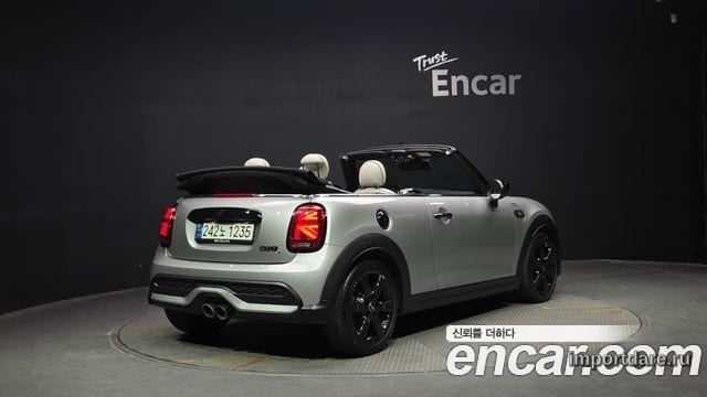 MINI COOPER S CONVERTIBLE 2023 — 27 221 км, серебристый, Корея — под ключ — фото 1