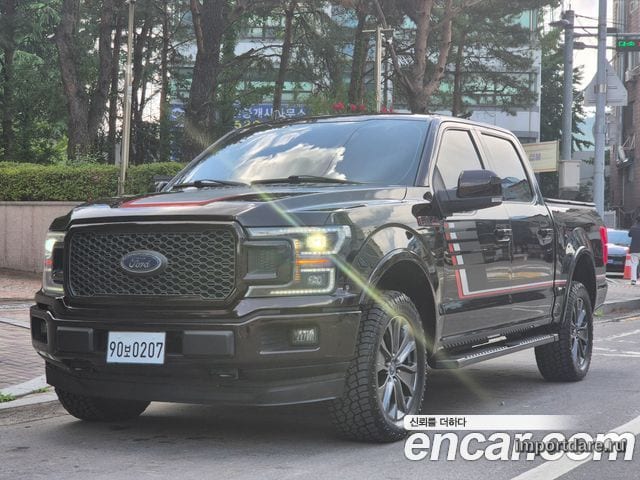 FORD F150 2018 — 184 000 км, бордовый, Корея — под ключ — фото 1