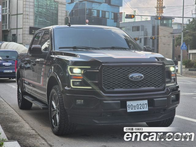 FORD F150 2018 — 184 000 км, бордовый, Корея — под ключ — фото 3