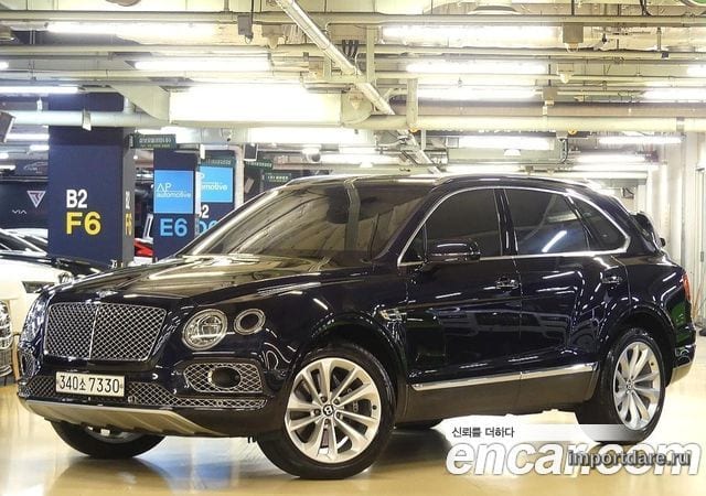 BENTLEY BENTAYGA 2020 — 90 500 км, синий, Корея — под ключ — фото 2