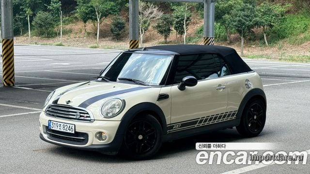 MINI COOPER CONVERTIBLE 2012 — 122 429 км, белый-перламутр, Корея — под ключ — фото 12