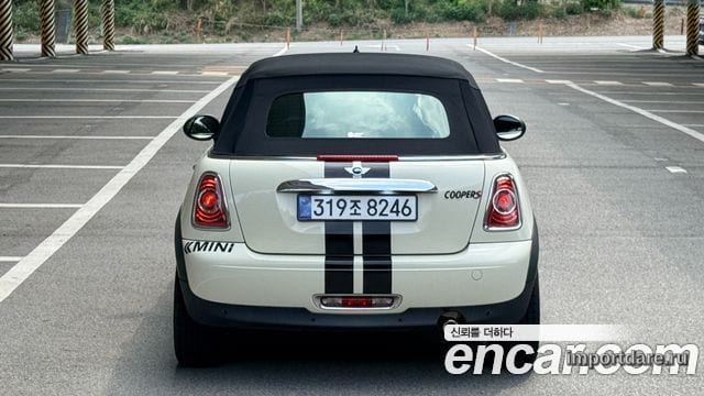 MINI COOPER CONVERTIBLE 2012 — 122 429 км, белый-перламутр, Корея — под ключ — фото 4