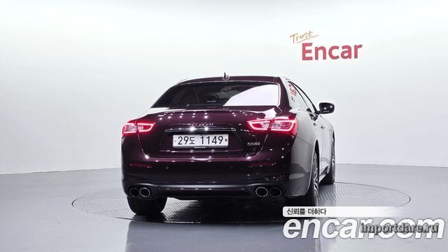 MASERATI GHIBLI 2019 — 66 241 км, бордовый, Корея — под ключ — фото 4