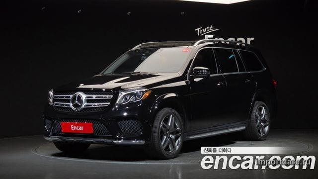 MERCEDES-BENZ GLS-CLASS X166 2017 — 99 899 км, чёрный, Корея — под ключ — фото 1