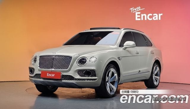BENTLEY BENTAYGA 2018 — 38 696 км, белый-перламутр, Корея — под ключ — фото 2