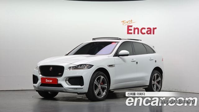 JAGUAR F-PACE 2017 — 126 526 км, белый, Корея — под ключ — фото 1