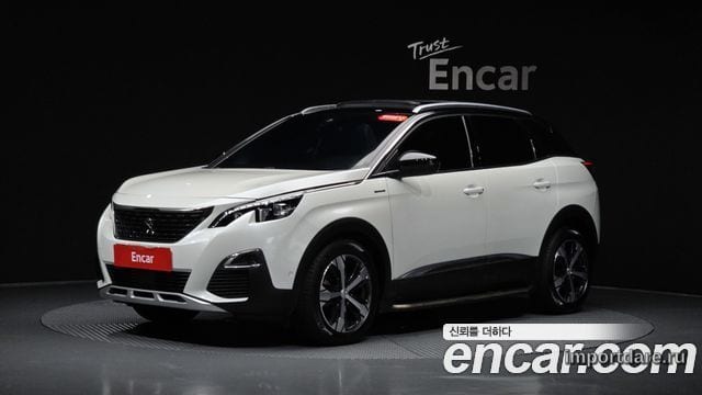 PEUGEOT 3008 2019 — 73 833 км, белый, Корея — под ключ — фото 1