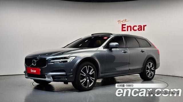 VOLVO V90 CROSS COUNTRY 2019 — 89 270 км, серый, Корея — под ключ — фото 1