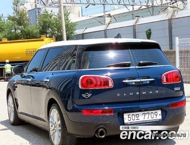 MINI COOPER CLUBMAN 2019 — 49 689 км, синий, Корея — под ключ — фото 3