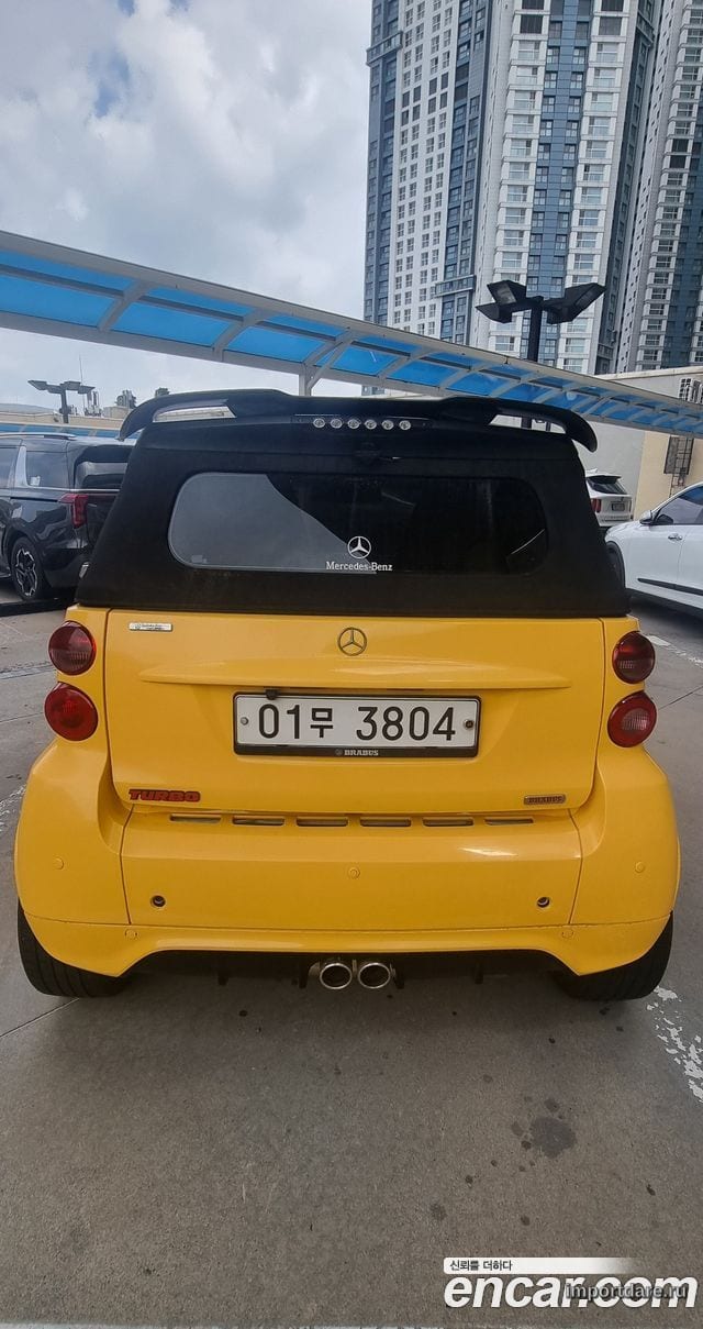 SMART FORTWO CABRIO 2012 — 145 000 км, жёлтый, Корея — под ключ — фото 4