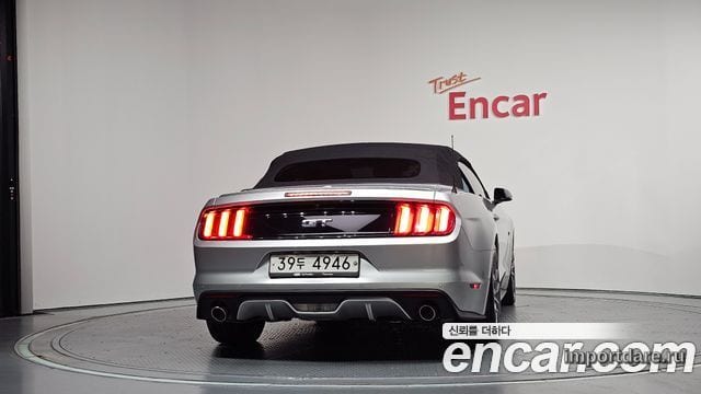 FORD MUSTANG 2017 — 82 389 км, серебристо-серый, Корея — под ключ — фото 4