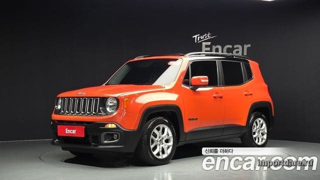 JEEP RENEGADE 2017 — 118 221 км, оранжевый, Корея — под ключ — фото 1