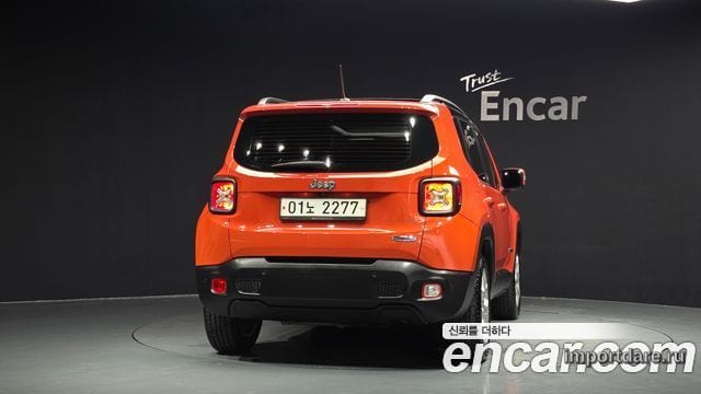 JEEP RENEGADE 2017 — 118 221 км, оранжевый, Корея — под ключ — фото 4