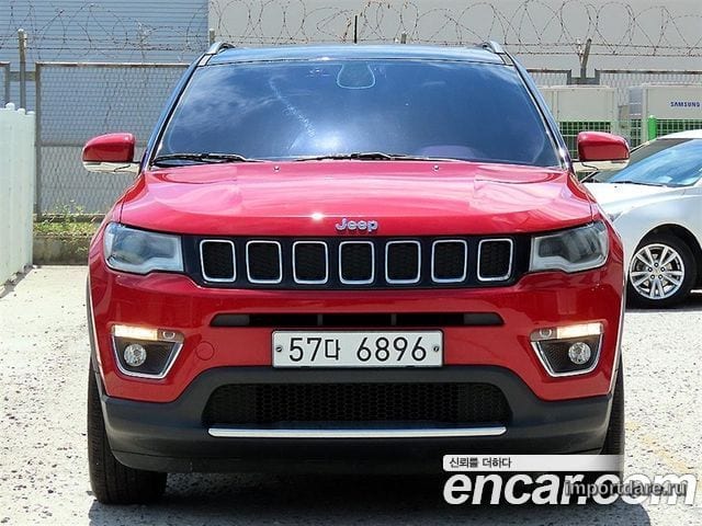 JEEP COMPASS 2019 — 82 743 км, красный, Корея — под ключ — фото 1