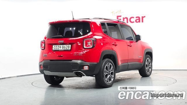 JEEP RENEGADE 2018 — 76 834 км, красный, Корея — под ключ — фото 1