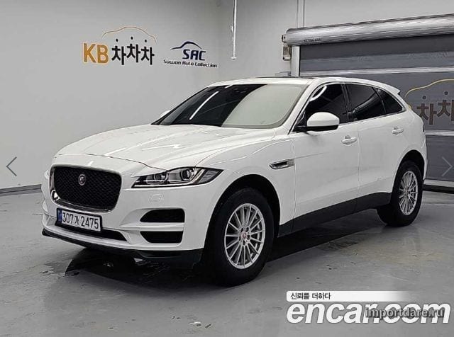 JAGUAR F-PACE 2018 — 150 551 км, белый, Корея — под ключ — фото 1