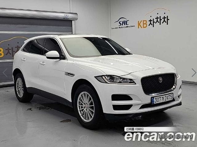 JAGUAR F-PACE 2018 — 150 551 км, белый, Корея — под ключ — фото 4