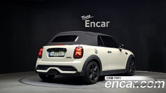 MINI COOPER S CONVERTIBLE 2022 — 41 535 км, белый-перламутр, Корея — под ключ — фото 2