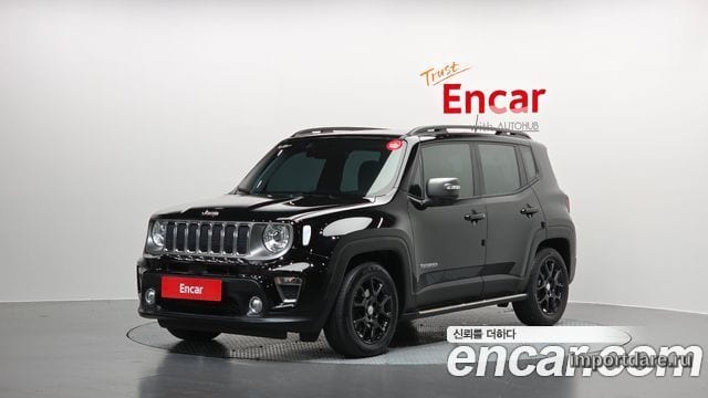 JEEP RENEGADE 2019 — 51 764 км, чёрный, Корея — под ключ — фото 1