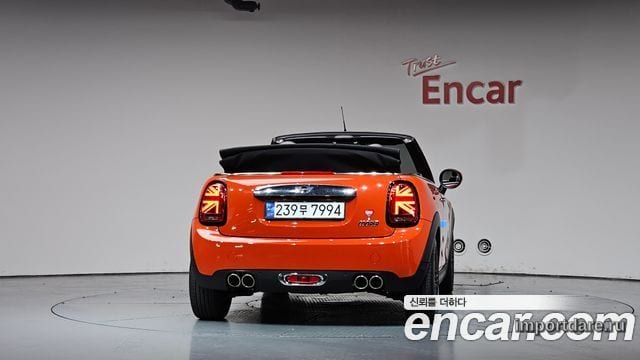 MINI COOPER CONVERTIBLE 2020 — 75 261 км, оранжевый, Корея — под ключ — фото 4