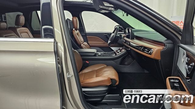 LINCOLN AVIATOR 2021 — 39 130 км, светло-золотистый, Корея — под ключ — фото 11