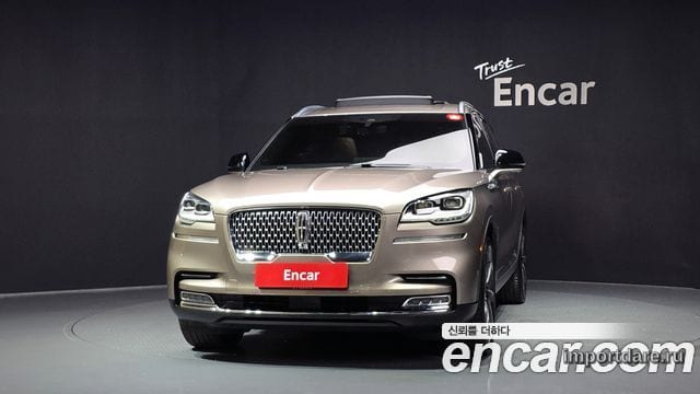LINCOLN AVIATOR 2021 — 39 130 км, светло-золотистый, Корея — под ключ — фото 3