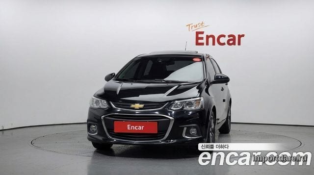 CHEVROLET AVEO HATCHBACK 2017 — 83 837 км, чёрный, Корея — под ключ — фото 3